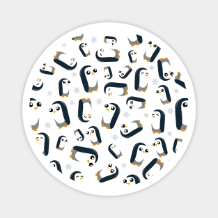 Penguin Winter Pattern Magnet